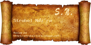 Strobel Nóra névjegykártya